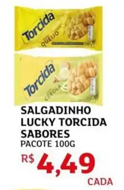 Assaí Atacadista Salgadinho lucky torcida sabores oferta