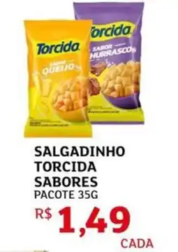 Assaí Atacadista Salgadinho torcida sabores pacote oferta