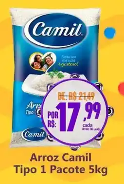 Big Supermercados Arroz Camil Tipo 1 Pacote oferta