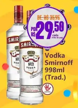 Big Supermercados Vodka Smirnoff oferta
