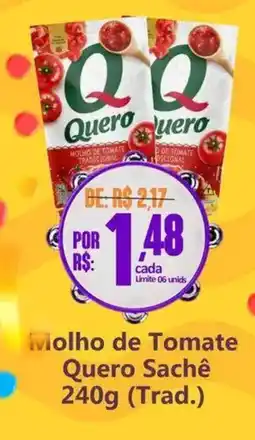 Big Supermercados Molho de Tomate Quero Sachê oferta