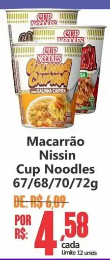 Big Supermercados Macarrão Nissin Cup Noodles oferta