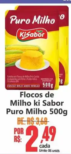 Big Supermercados Flocos de Milho ki Sabor Puro Milho oferta