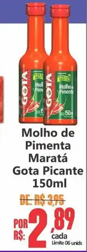 Big Supermercados Molho de Pimenta Maratá Gota Picante oferta
