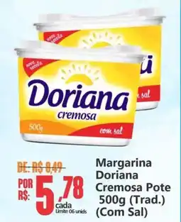 Big Supermercados Margarina Doriana Cremosa Pote oferta