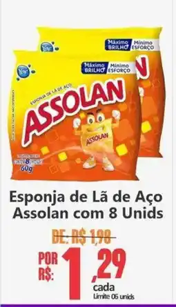 Big Supermercados Esponja de Lã de Aço Assolan oferta