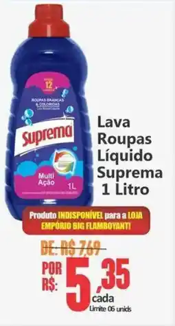 Big Supermercados Lava Roupas Líquido Suprema oferta