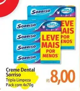 Atacadão Creme Dental Sorriso oferta