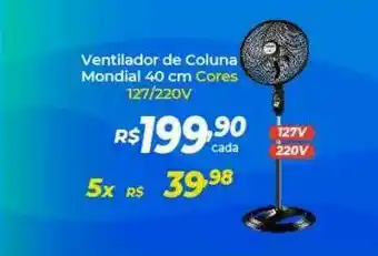 Atakarejo Ventilador De Coluna Mondial 40 Cm Cores 127 220v oferta
