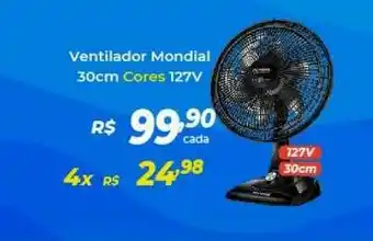 Atakarejo Ventilador Mondial 30cm Cores 127v oferta