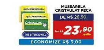 Bahamas Mix Mussarela Cristaulat Peça oferta