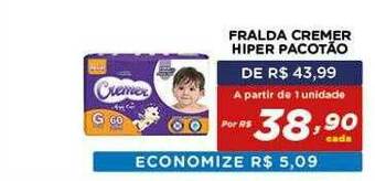 Bahamas Mix Fralda Cremer Hiper Pacotão oferta