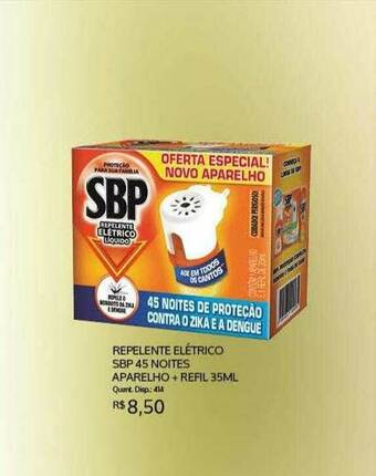Bistek Supermercados Repelente Elétrico Sbp 45 Noites Aparelho + Refil oferta