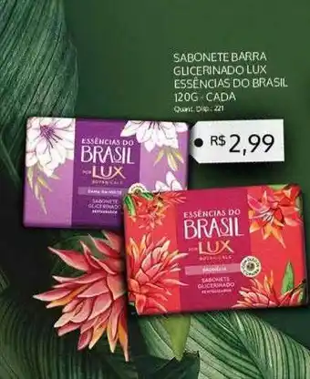 Sabonete Barra Glicerinado Lux Essências Do Brasil