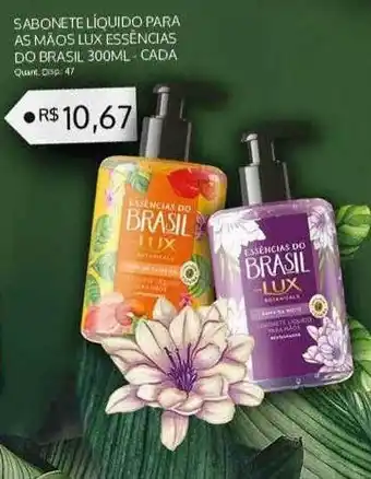 Sabonete Liquido Para As Mãos Lux Essências Do Brasil
