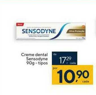 Coop Creme Dental Sensodyne Tipos oferta