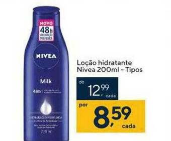 Coop Loção Hidratante Nivea Tipos oferta