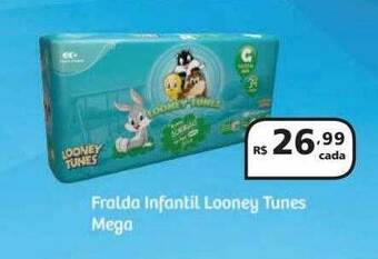 Drogasmil Fralda Infantil Looney Tunes Mega oferta