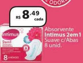 Absorvente Intimus 2em1 Suave C Abas