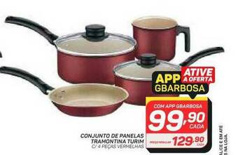 GBarbosa Conjunto De Panelas Tramontina Turim oferta