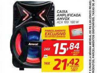 GBarbosa Caixa Amplificada Amvox oferta