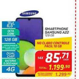 GBarbosa Smartphone Samsung A22 128 Gb oferta
