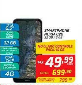 GBarbosa Smartphone Nokia C20 32 Gb 2 Gb oferta