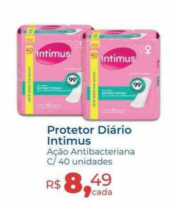 Hiper Farma Protetor Diário Intimus oferta