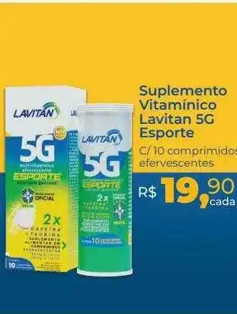 Hiper Farma Suplemento Vitaminico Lavitan 5g Esporte oferta