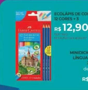 Livraria Leitura Ecolápis De Cor 12 Cores + 3 oferta
