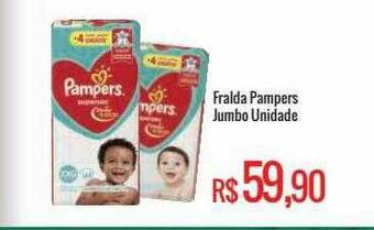 Mart Minas Fralda Pampers Jumbo Unidade oferta