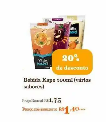 Mercadinhos São Luiz Bebida Kapo 20% De Desconto oferta