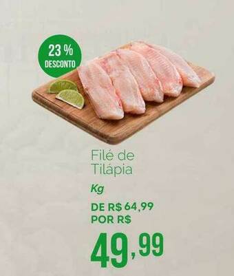 Oba Hortifruti Filé De Tilápia 23% Desconto oferta