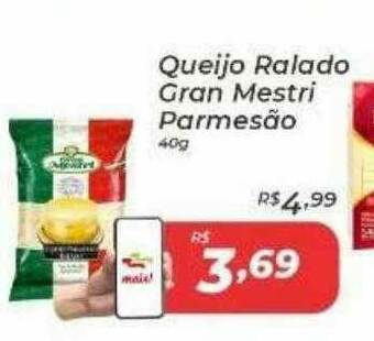 Peruzzo Queijo Ralado Gran Mestri Parmesão oferta