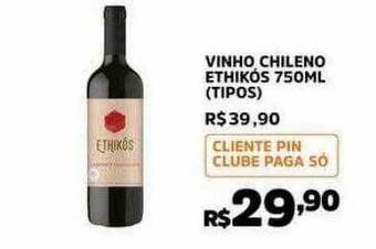 Vinho Chileno Ethikós Tipos