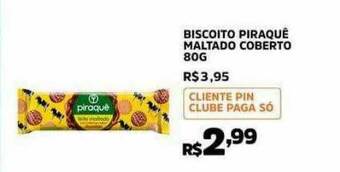 Pinheiro Supermercado Biscoito Piraquê Maltado Coberto 80g oferta