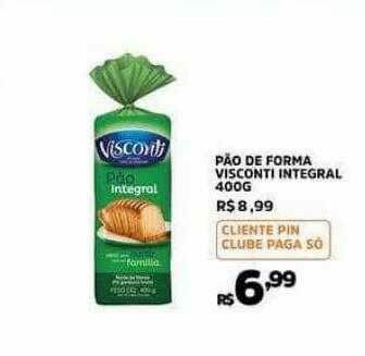 Pinheiro Supermercado Pão De Forma Visconti Integral oferta
