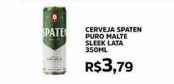 Pinheiro Supermercado Cerveja Spaten Puro Malte Sleek oferta