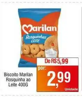 Supermercado Bem Barato Biscoito Marilan Rosquinha Ao Leite oferta