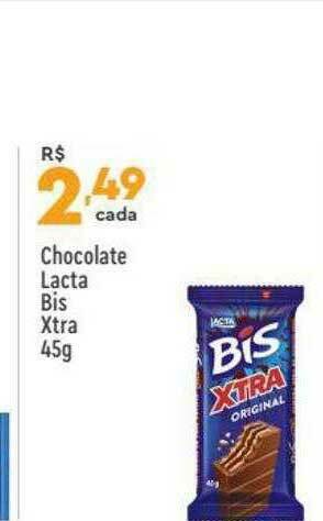 Supper Rissul Chocolate Lacta Bis Xtra oferta
