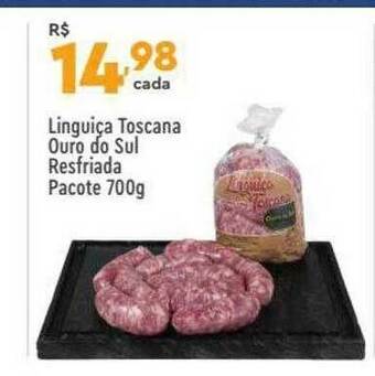 Linguiça Toscana Ouro Do Sul Resfriada