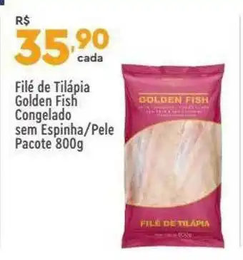 Supper Rissul Filé De Tilápia Golden Fish Congelado Sem Espinha Pele oferta