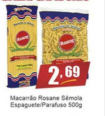 Dubom Supermercados Macarrão Rosane Sêmola Espaguete Parafuso oferta