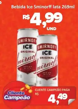 Paulistão Supermercados Bebida Ice Sminorff lata oferta