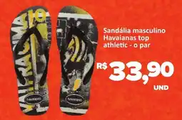 Paulistão Supermercados Sandália masculino Havaianas top athletic-o par oferta