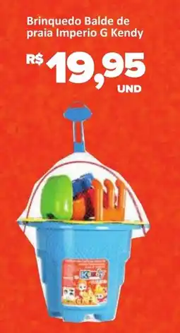 Paulistão Supermercados Brinquedo Balde de praia Imperio G Kendy oferta
