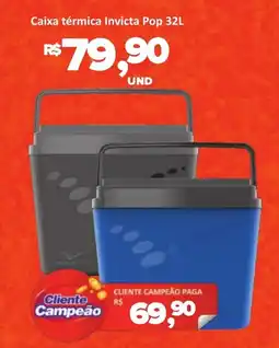Paulistão Supermercados Caixa térmica Invicta Pop oferta