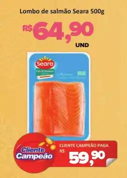 Paulistão Supermercados Lombo de salmão Seara oferta
