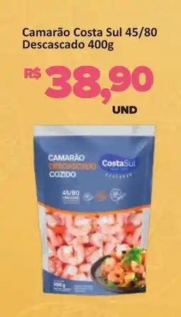 Paulistão Supermercados Camarão Costa Sul 45/80 Descascado oferta