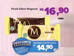 Paulistão Supermercados Picolé Kibon Magnum oferta